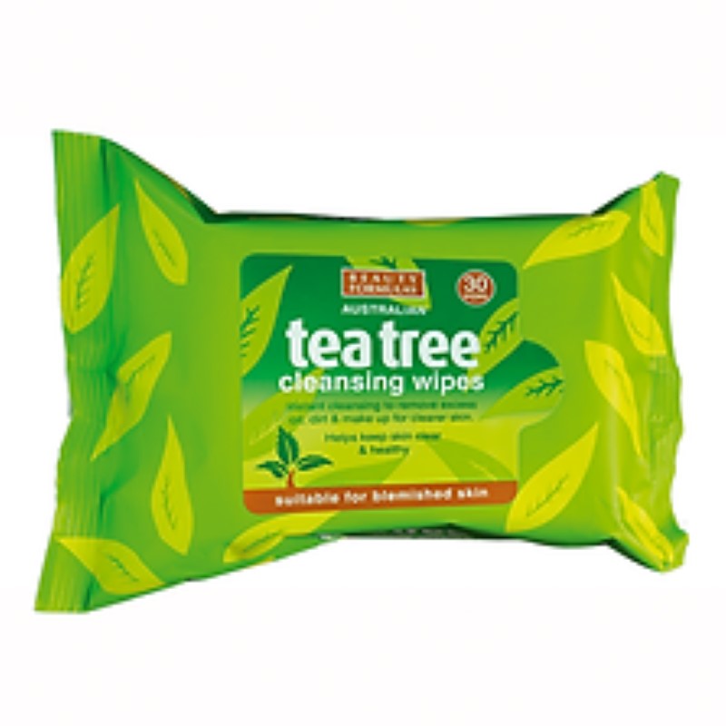 B/F Tea Tree Cleansing Wipes  30's