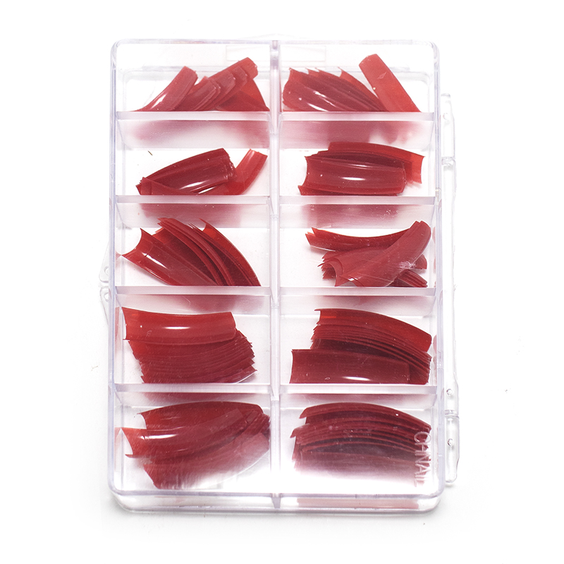 Nail Tips Assorted Colours Full 100Pk