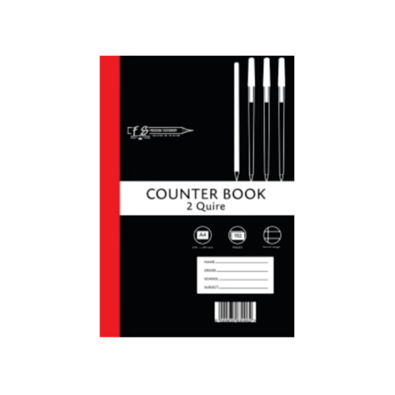 Stationery Counter Book 2 Quire A4 192 Page