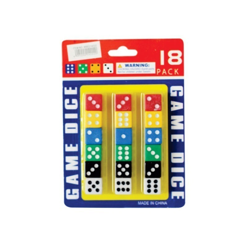 Toy Dice 18 on Card