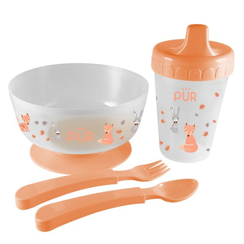 Meal Set Weaning 4pc - Orange