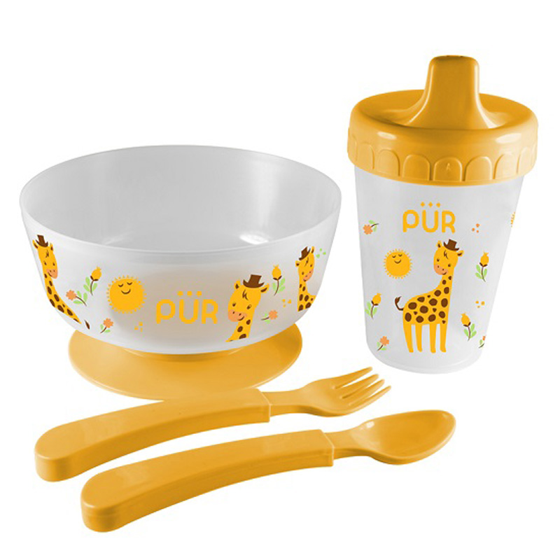 Meal Set Weaning 4pc - Yellow