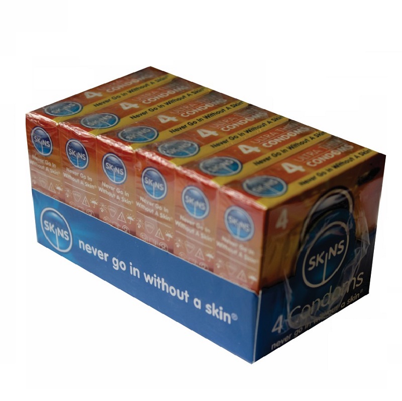 Skins Condoms Ultra Thin 6 Pack of (4's)