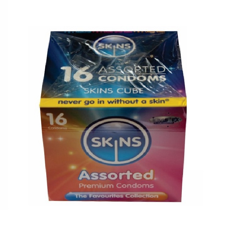 Skins Condoms Ass Natural/Dots&Rib/Ultra Thin