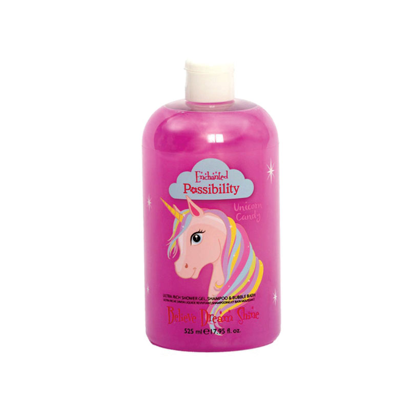 Pos 3 in 1 Shower Gel Shampoo Enchanted Unicorn 525ml