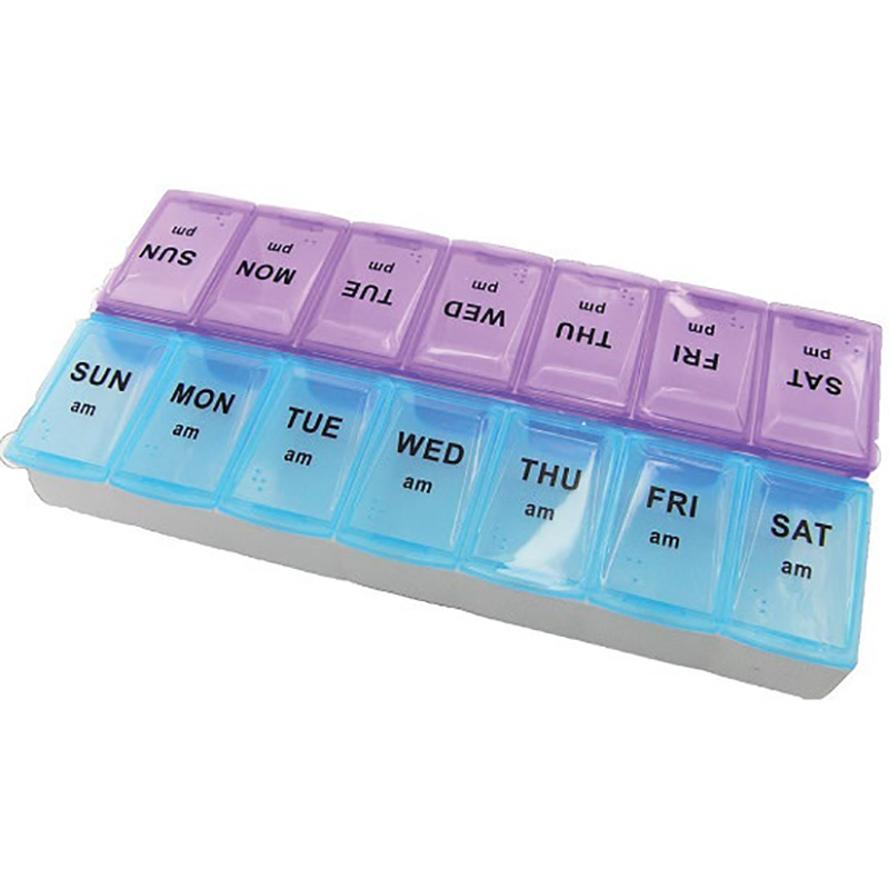 First Aid Pill Box One Week Organiser Am & Pm 210x60mm