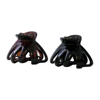 Clamp Octopus Black & Tortoise Shell 40mm 2Pk