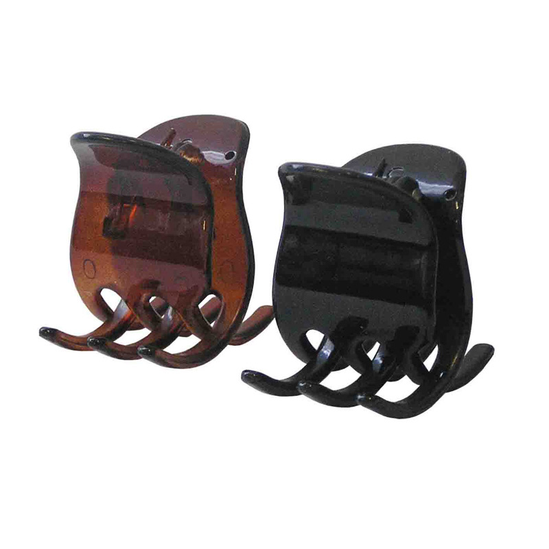 Clamp Bulldog Black, Tortoise Shell 45mm 2Pk
