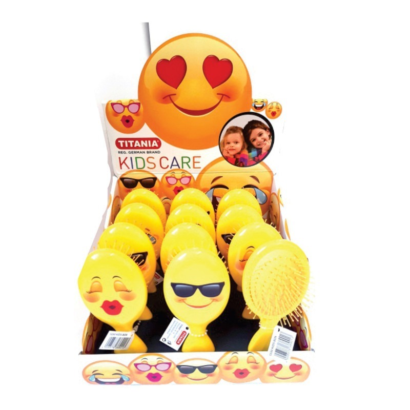 Titania Kids Brush Yellow Smiley price for each 12 in box