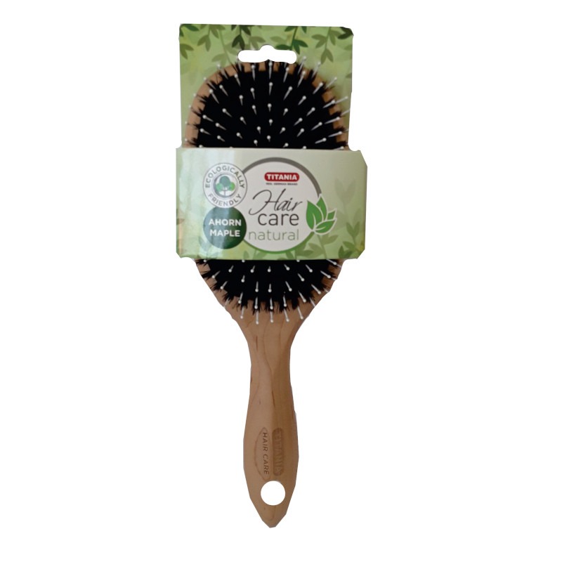 Titania Hair Care Brush Paddle Maple Wood