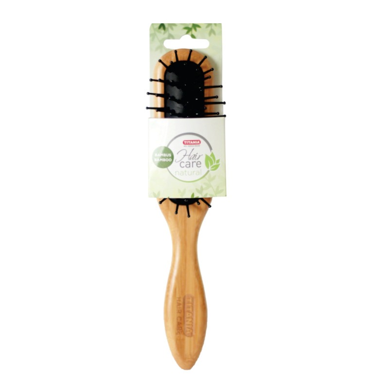 Titania Hair Brush Rectangular Cushion Bamboo