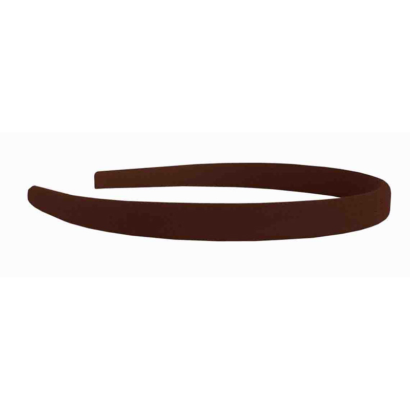 Aliceband Covered 10mm 1pk - Brown
