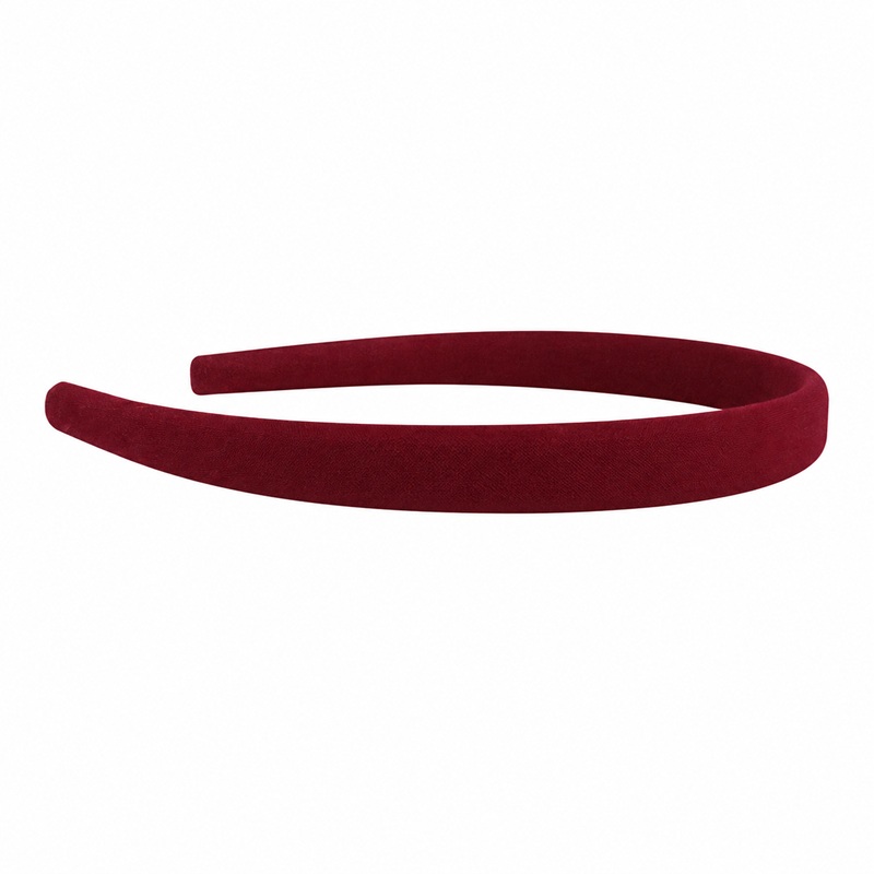 Aliceband Covered 10mm 1pk - Maroon