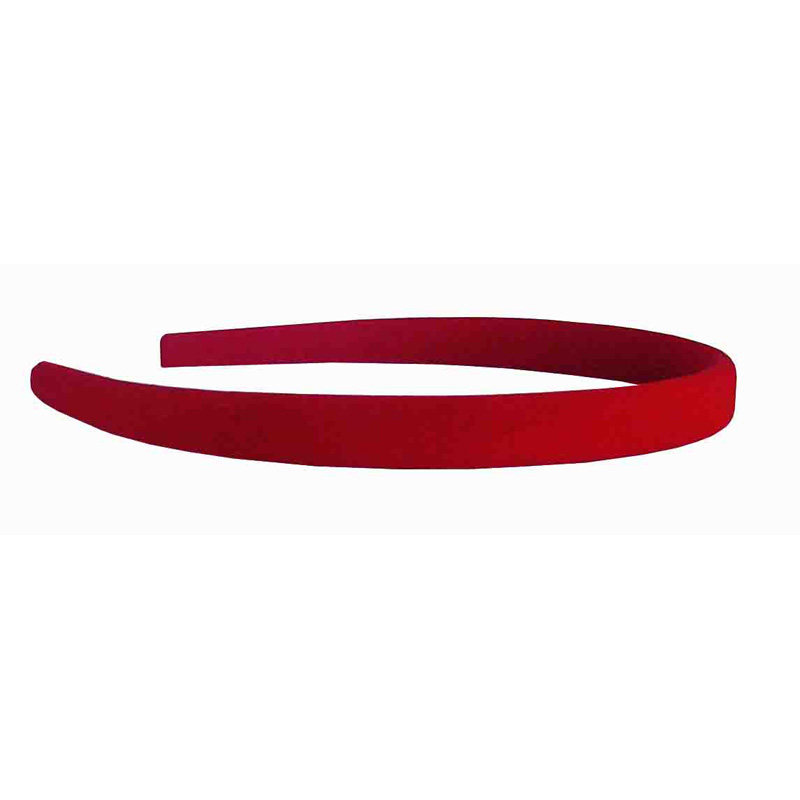 Aliceband Covered 10mm 1pk - Red