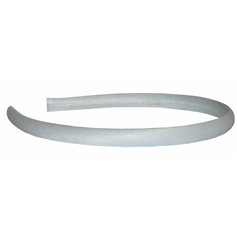 Aliceband Covered 10mm 1pk - White