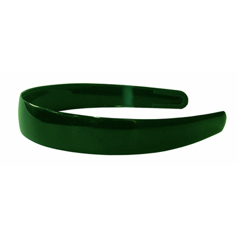 Aliceband Plastic 25mm 1pk - Bottle Green