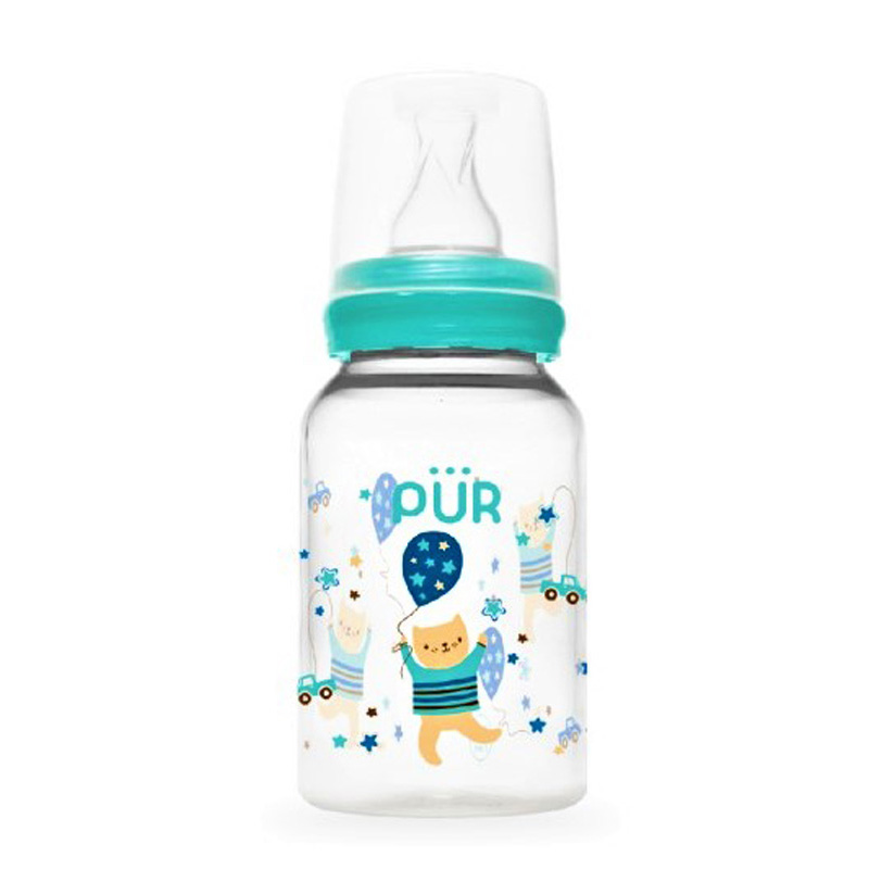Drinking Bottle Classic Round Standard Neck 125ml - Green