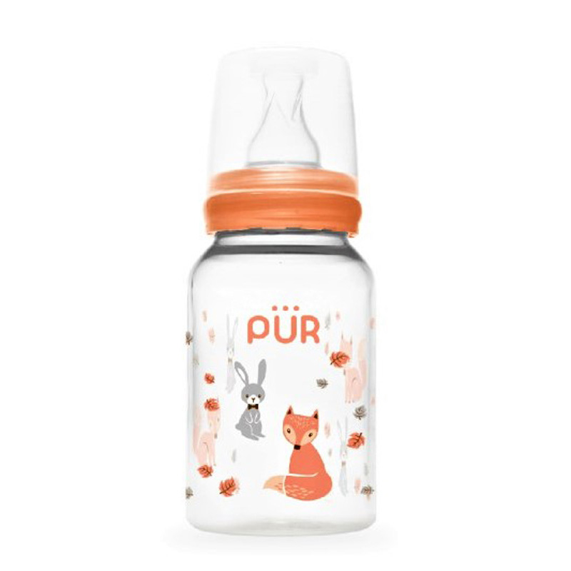 Drinking Bottle Classic Round Standard Neck 125ml - Orange