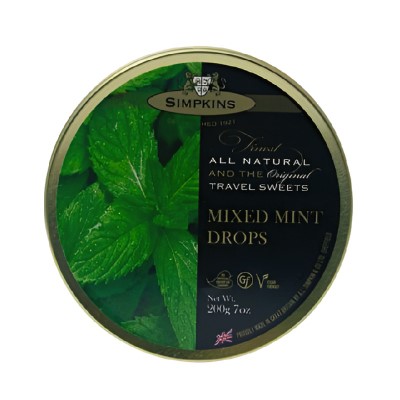 Simpkins Tin Mixed Mint Travel Sweets 200g
