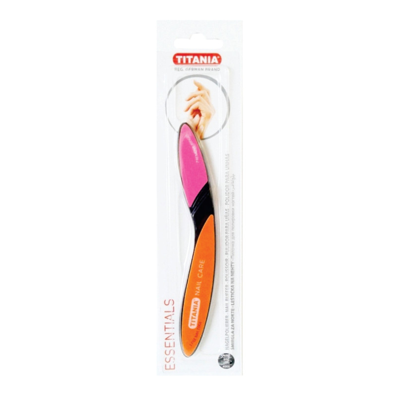 Titania Nail Buffer 4Surfaces Orange/Pink/Green/Wh