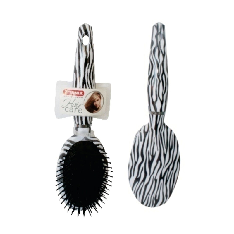 Titania Cushion Brush Zebra Oval
