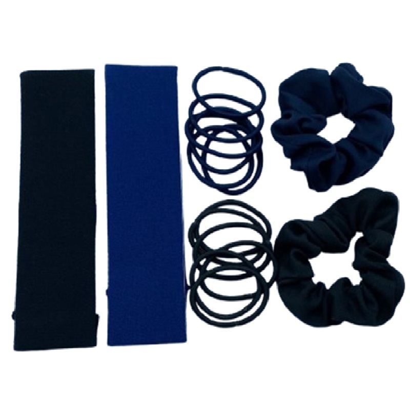 School Accessory Set Black & Navy
