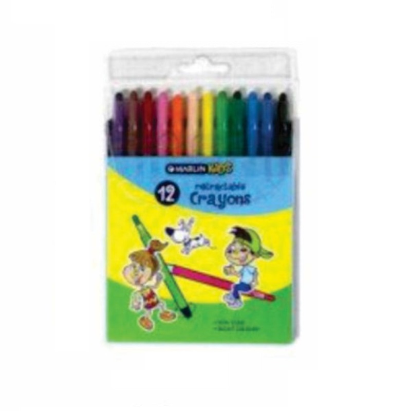 Marlin StationeryCrayons Retract 12's