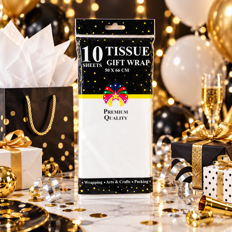 Tissue Paper White 10 Sheets 50x66cm