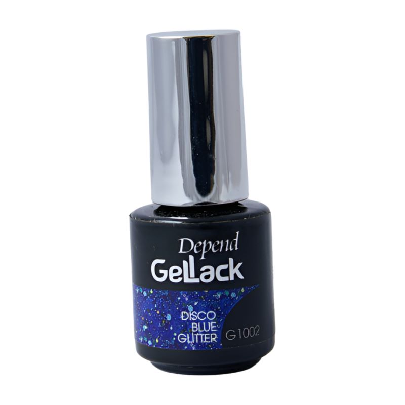 Depend Gel Lack Colour No 1002 Disco Blue Glitter