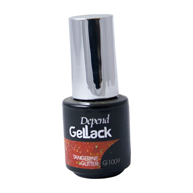 Depend Gel Lack Colour No 1009 Tangerine Glitter 5