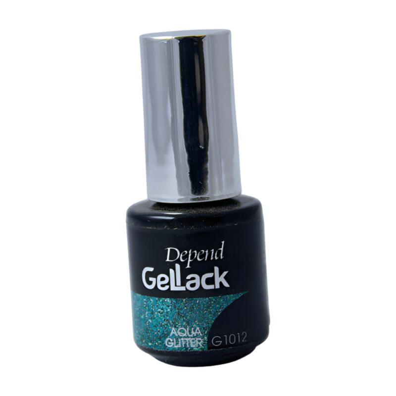 Depend Gel Lack* Colour No 1012 Aqua Glitter 5ml