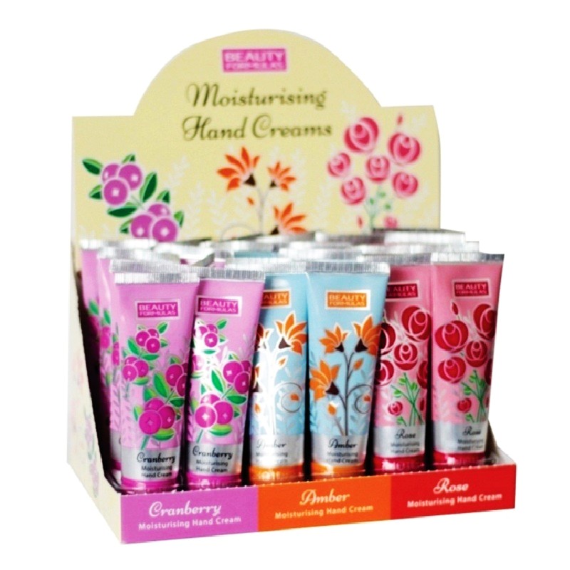 B/F Hand Cream 30ml Ass Cranberry/Amber/Rose  box of 24