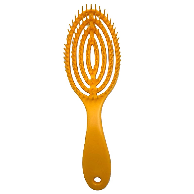 Hair Brush Wet/Dry Oval Orange Large