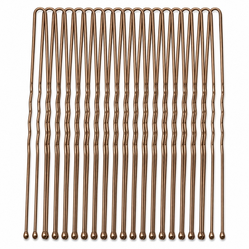 Hair Grips and Pins - Pins Brown 75mm 24pk