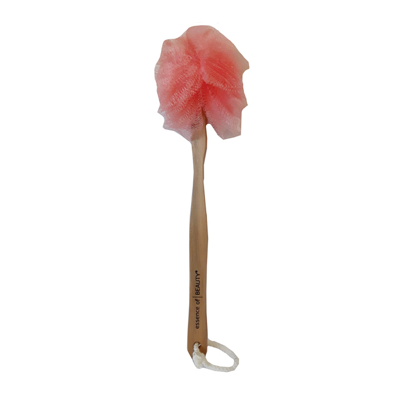 Back Scrubber with Body Scrubber on Wooden Handle