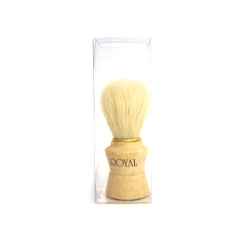 Shave Brush Pure Bristle Lathe Turned Handle