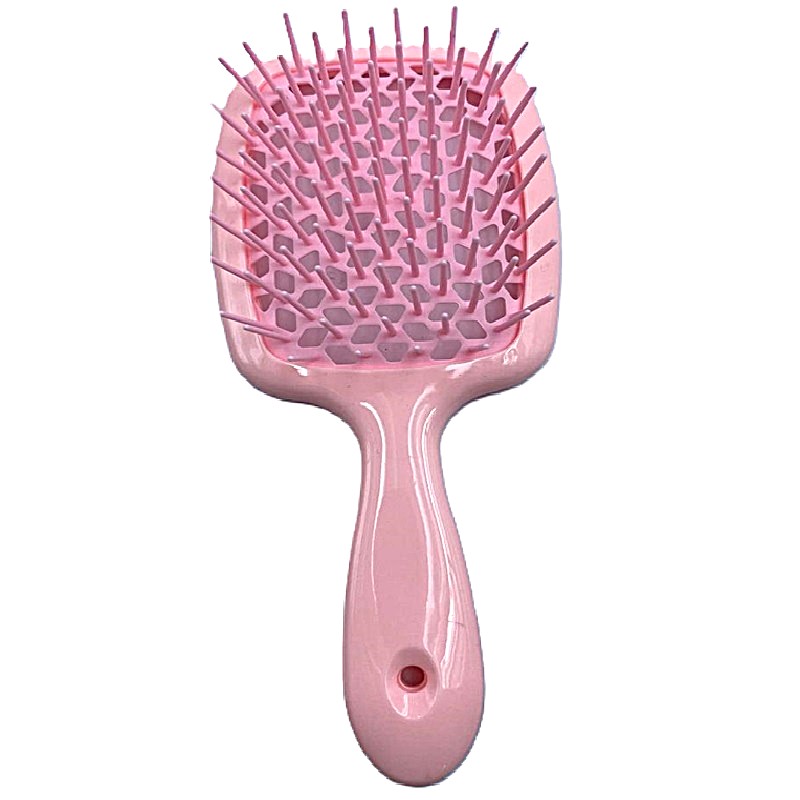 Brush Hair Paddle Hollow Fast Dry Pink 200mm