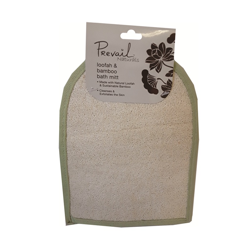 Prevail Bamboo & Loofah Bath Mitt