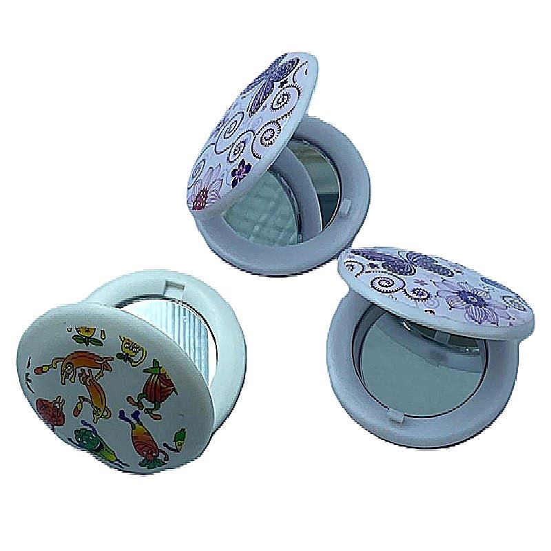 Mirror Compact Round Assorted Patterns 64mm