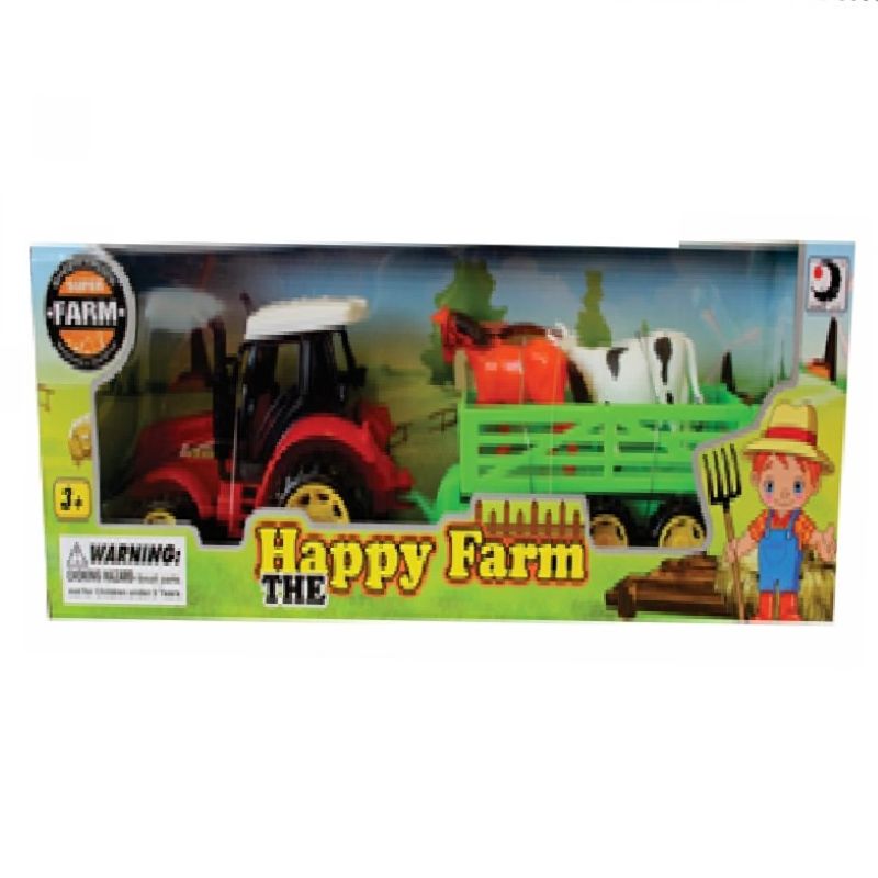 Toy Farm World Tractor/ Trailer/ Animals