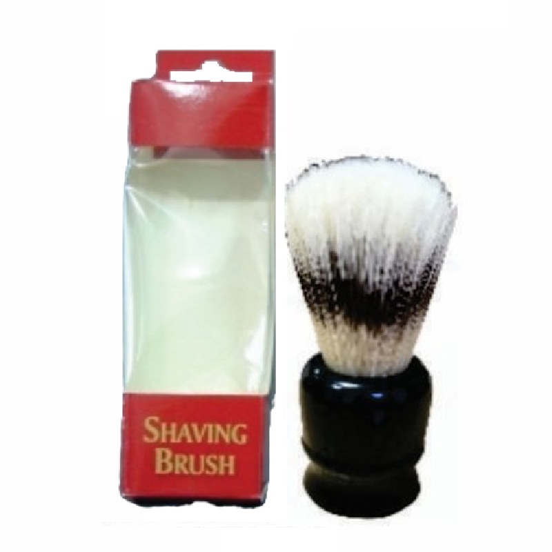 Shave Brush Pure Bristle Moulded Black Handle