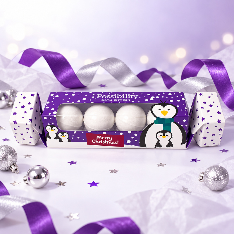 Pos Bath Fizzer Penguin Cracker 4 x 25g