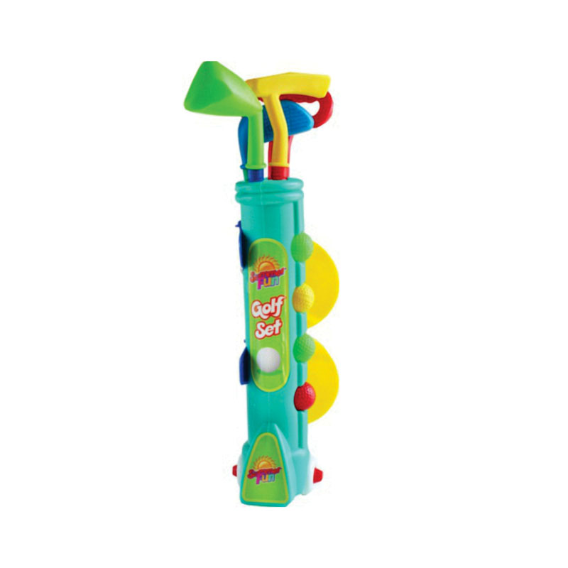 Toy Golf Set with Bag on Wheels