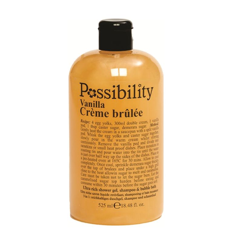 Pos 3 in 1 Shower Gel Shampoo Vinilla Cr?me Buiee 525ml