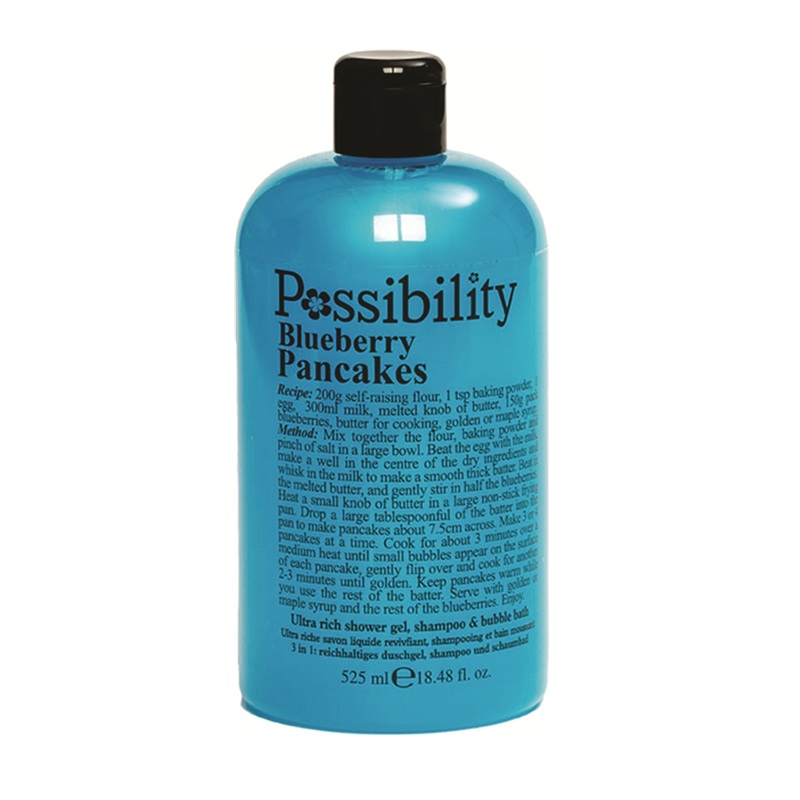 Pos 3 in 1 Shower Gel Shampoo Blueberry Pancake 525ml