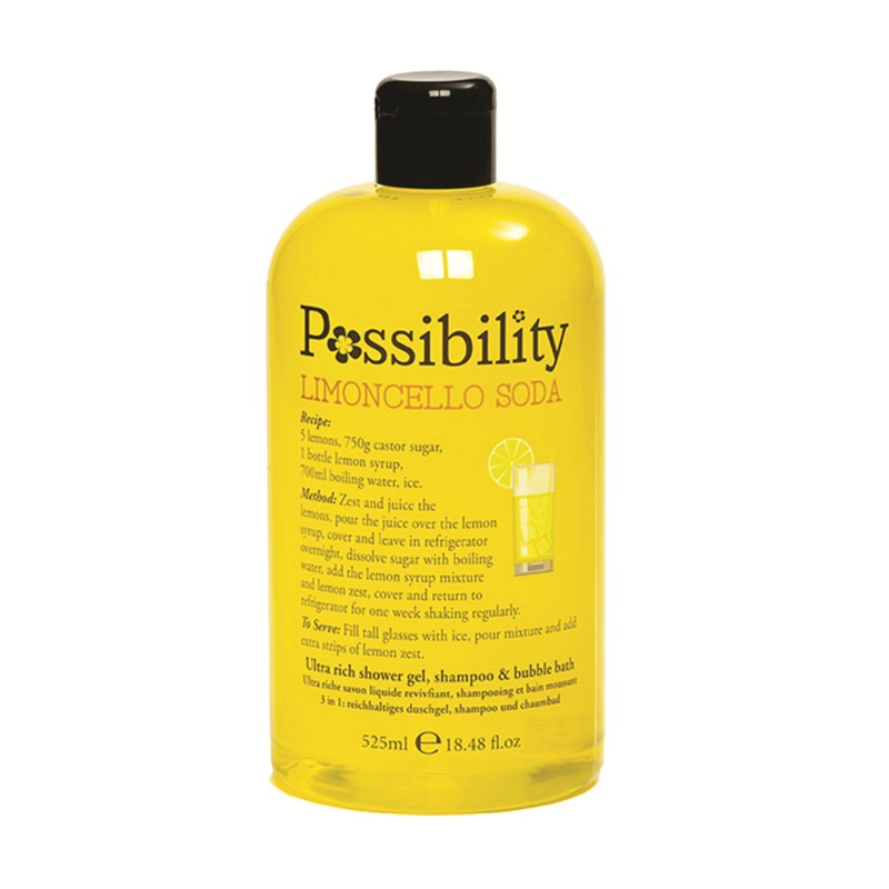 Pos 3 in 1 Shower Gel Shampoo Limoncoello Soda 525ml