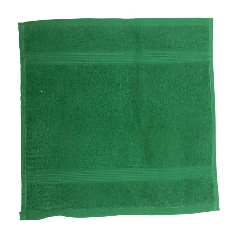 Face Cloth with Band Bottle Green 30x30cm