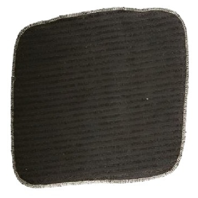 Face Cloth Ribbed Black 30x30cm