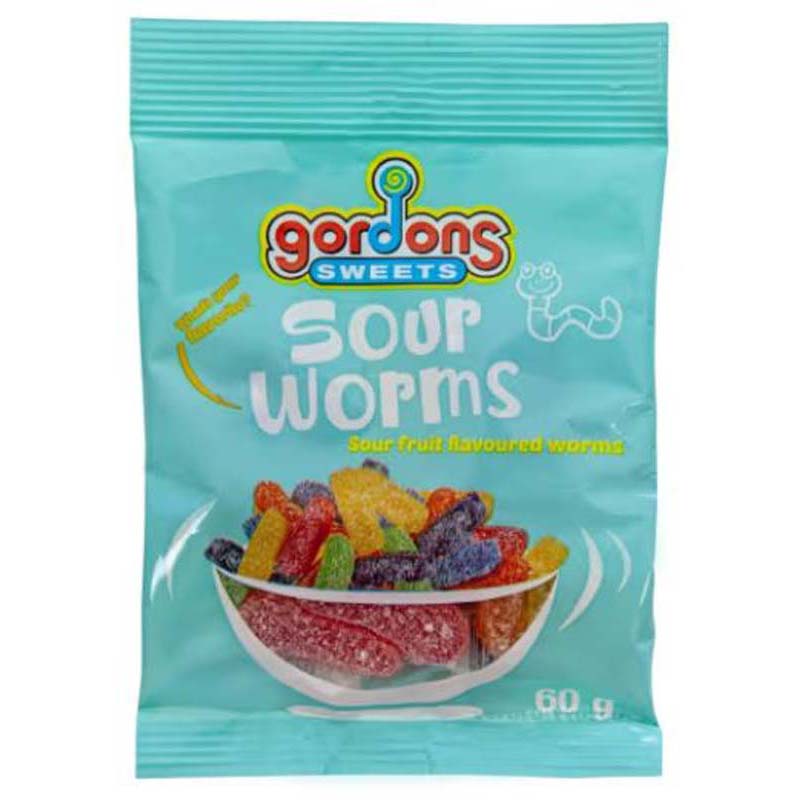 Gordons Sour Worms 60g