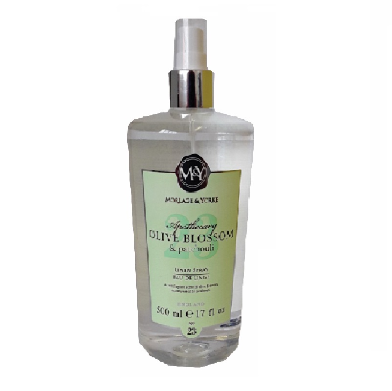 M&Y Apoth Linen Spray Olive Blossom & Patchouli 500ml